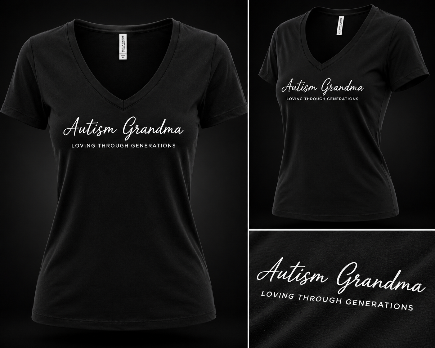 AUTISM GRANDMA LOVING THROUGH GENERATIONS (Relaxed Fit)