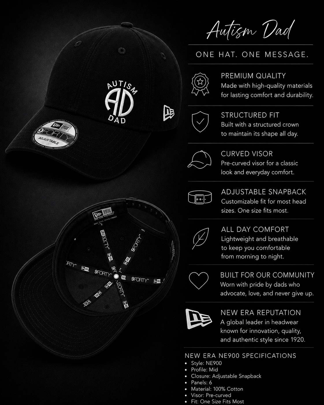 Autism Dad New Era Cap