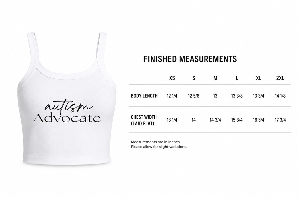 AUTISM ADVOCATE Micro Rib Spaghetti Strap Tank (Copy)