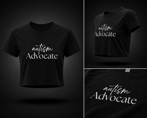 AUTISM ADVOCATE. (Women’s Crop Tee)